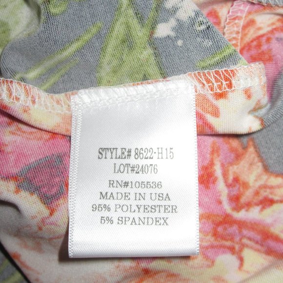 Slinky Brand Floral Maxi Dress with Cut-Out Front/Ruffle Hem - Picture 4 of 6